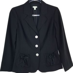 J. Jill black stretch blazer, size 4P.